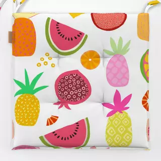 Sitzkissen Exotic Fruit Paradise white