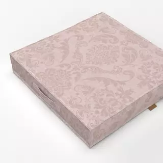 Bodenkissen Vintage Damask rosa
