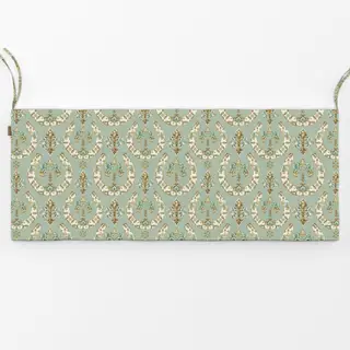 Bankauflage Hufeisen Ornament Grüne Beige