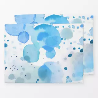 Tischset Blue Color Blots