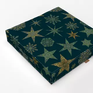 Bodenkissen Vintage Muster Christmas green