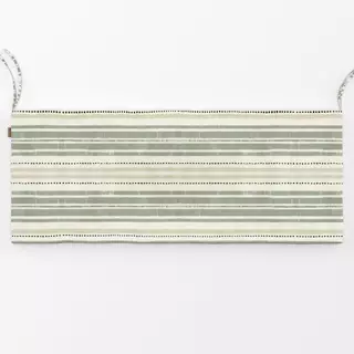 Bankauflage Rustic Linen Stripes green