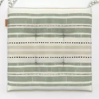 Sitzkissen Rustic Linen Stripes green