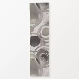 Tischläufer Aquarell Kleckse grau