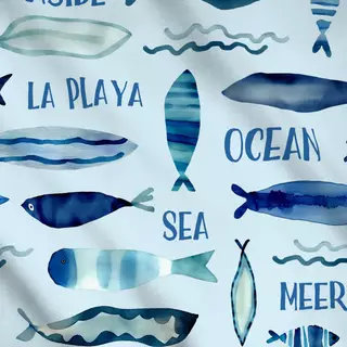 Meterware Down By The Sea blue II