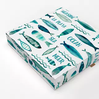Bodenkissen Down By The Sea turquoise