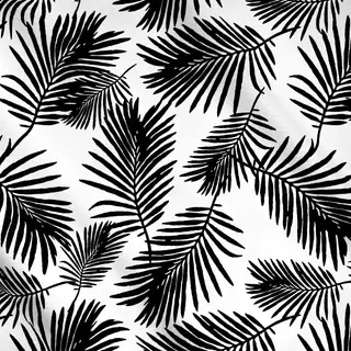 Meterware Tropical Summer Palm Leaf
