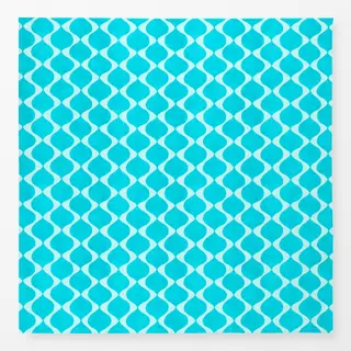 Tischdecke Mediterranes Mäander Türkis