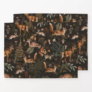Tischset Fall Forest Impressions brown