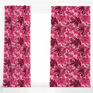 Dekovorhang Floral Summer Vibe red
