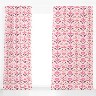 Dekovorhang Art Deco Meets Scandi Pink