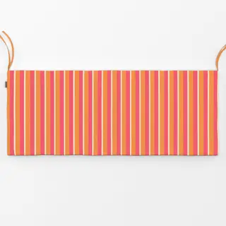 Bankauflage Summer Stripes Coral Orange