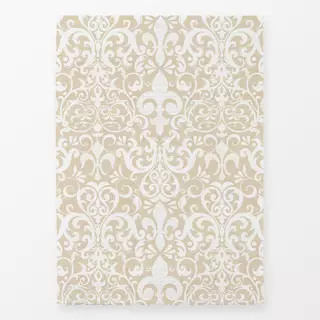 Geschirrtücher Fleur De Lis Damask Script VI