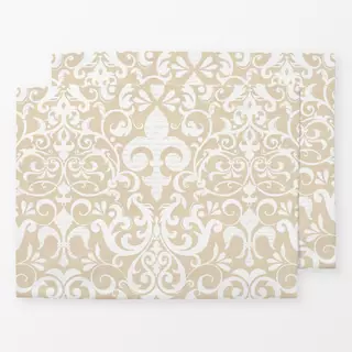 Tischset Fleur De Lis Damask Script VI