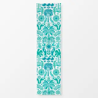 Tischläufer Boho Beach Türkis Weiss