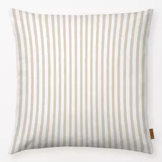 Kissen Streifen weiß-beige
