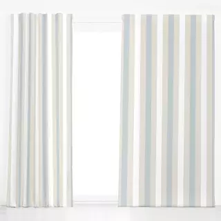 Dekovorhang Blue-Beige Stripes