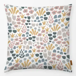 Kissen Nordic Pastel Floral Weiß