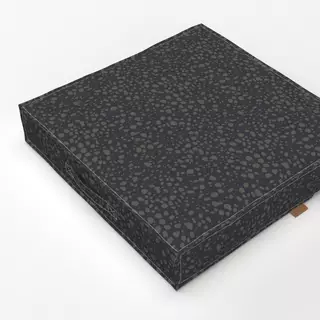 Bodenkissen Splashes Black-Brown