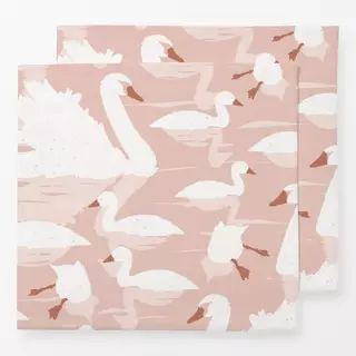 Servietten Swan Lake in rose