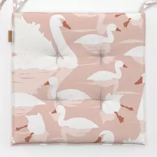 Sitzkissen Swan Lake in rose