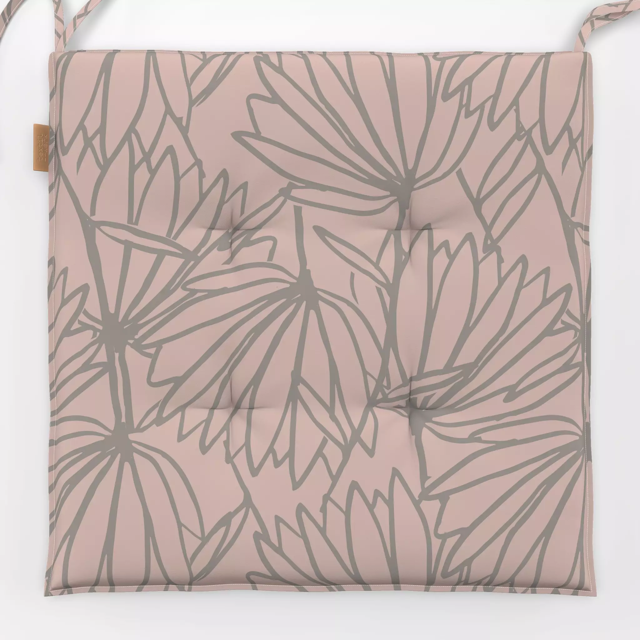 Sitzkissen Tender Touch Pink - Blumen & Florales, Symbole & Muster - von „Sara Maria"; Kissen, Blumen, Abstrakt, modern, flo...