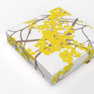 Bodenkissen Branches Yellow