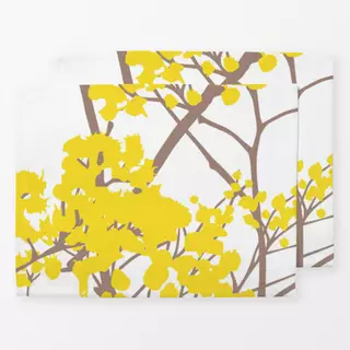 Tischset Branches Yellow