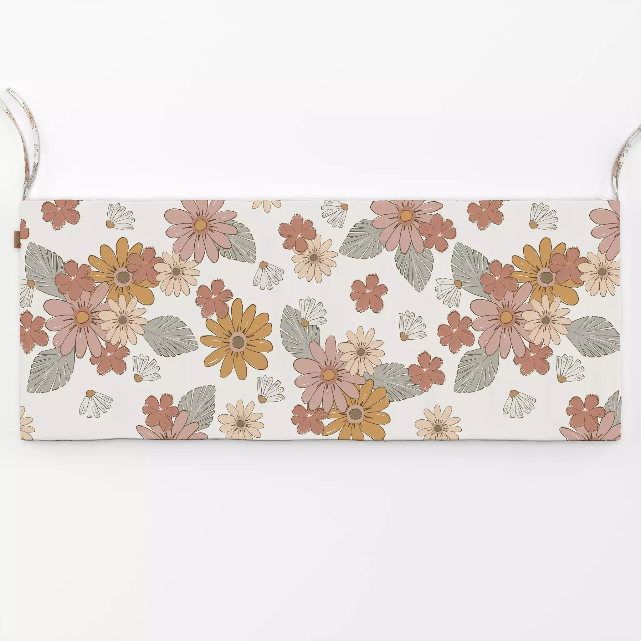 Bankauflage Boho Bloom Field - Blumen & Florales - von „Sara Maria"; Kinderzimmer, boho, Herbstdeko, florale, babyzimmer, ki...
