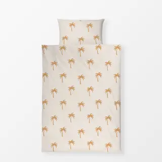 Bettwäsche beige palmen