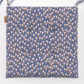 Sitzkissen tulips blue