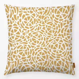 Kissen yellow swirls