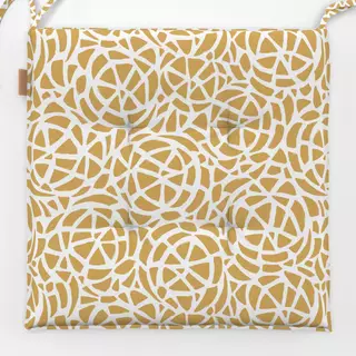 Sitzkissen yellow swirls