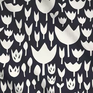Meterware nordic floral dark