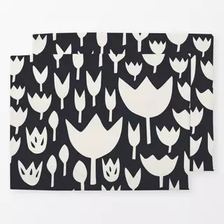 Tischset nordic floral dark