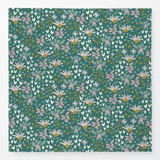 Tischdecke Spring Time Dark Green