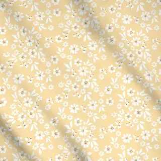 Meterware Butter Yellow Floral