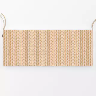 Bankauflage Strickmuster in Beige