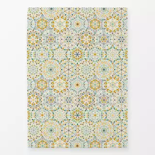 Geschirrtücher Kaleidoskop in grün und gelb