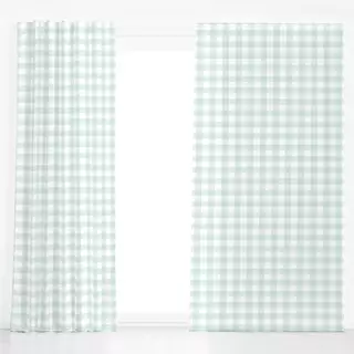 Dekovorhang Gingham mintgrün