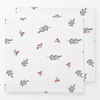 Servietten Holy Jolly mistletoe pattern