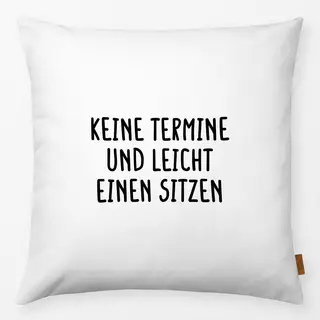 Kissen Definition von Glück Schwarz weiss