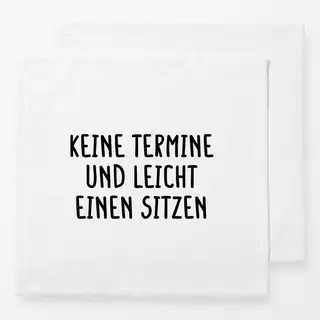 Servietten Schwarz weiss