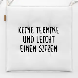Sitzkissen Schwarz weiss
