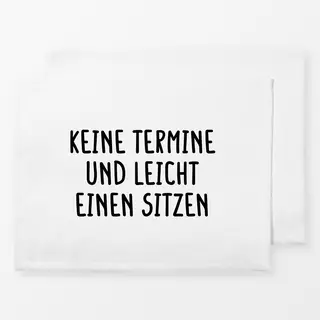 Tischset Schwarz weiss