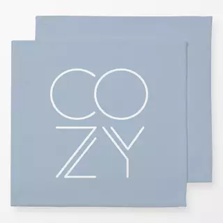 Servietten Cozy nude blue