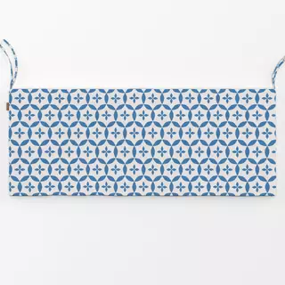 Bankauflage Blockprint Indigo Blau