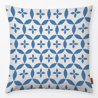 Kissen Blockprint Indigo Blau