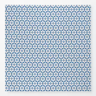 Tischdecke Blockprint Indigo Blau