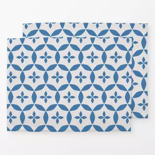 Tischset Blockprint Indigo Blau